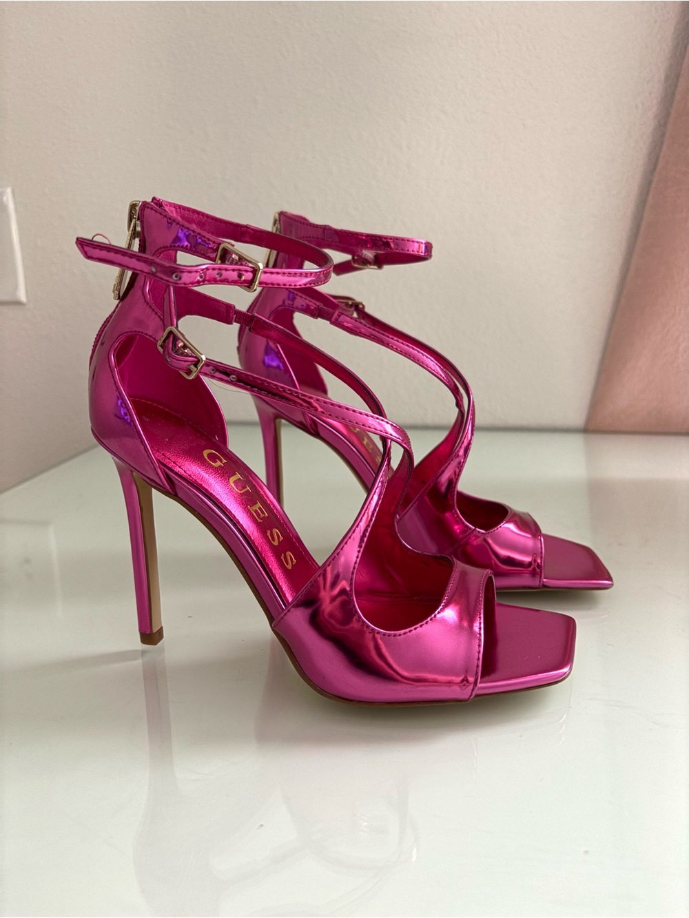 GUESS Stiletto Strappy Heels